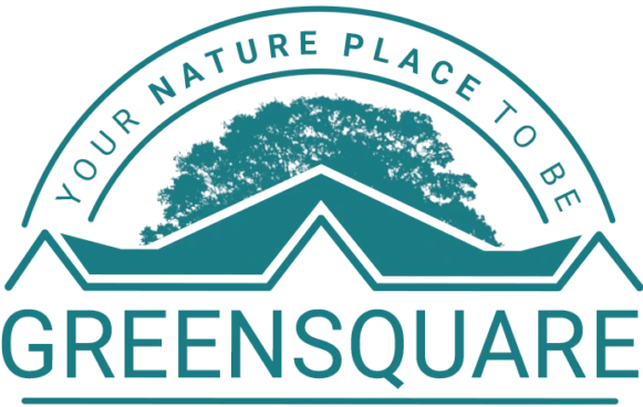 Türkises Logo von GREENSQUARE